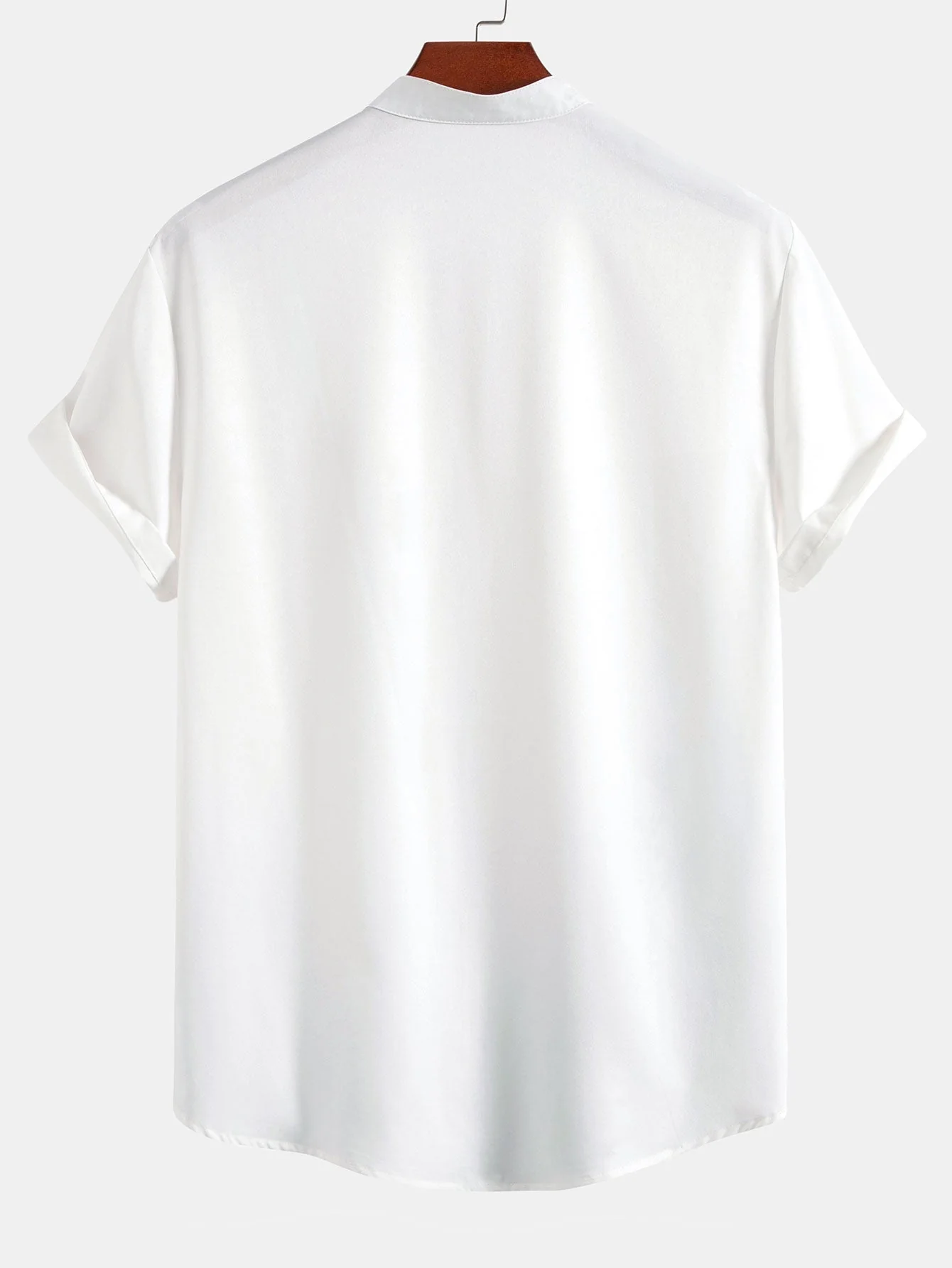 Mahoma® | Ink Landscape Painting Stand Collar Shirt - Image 2