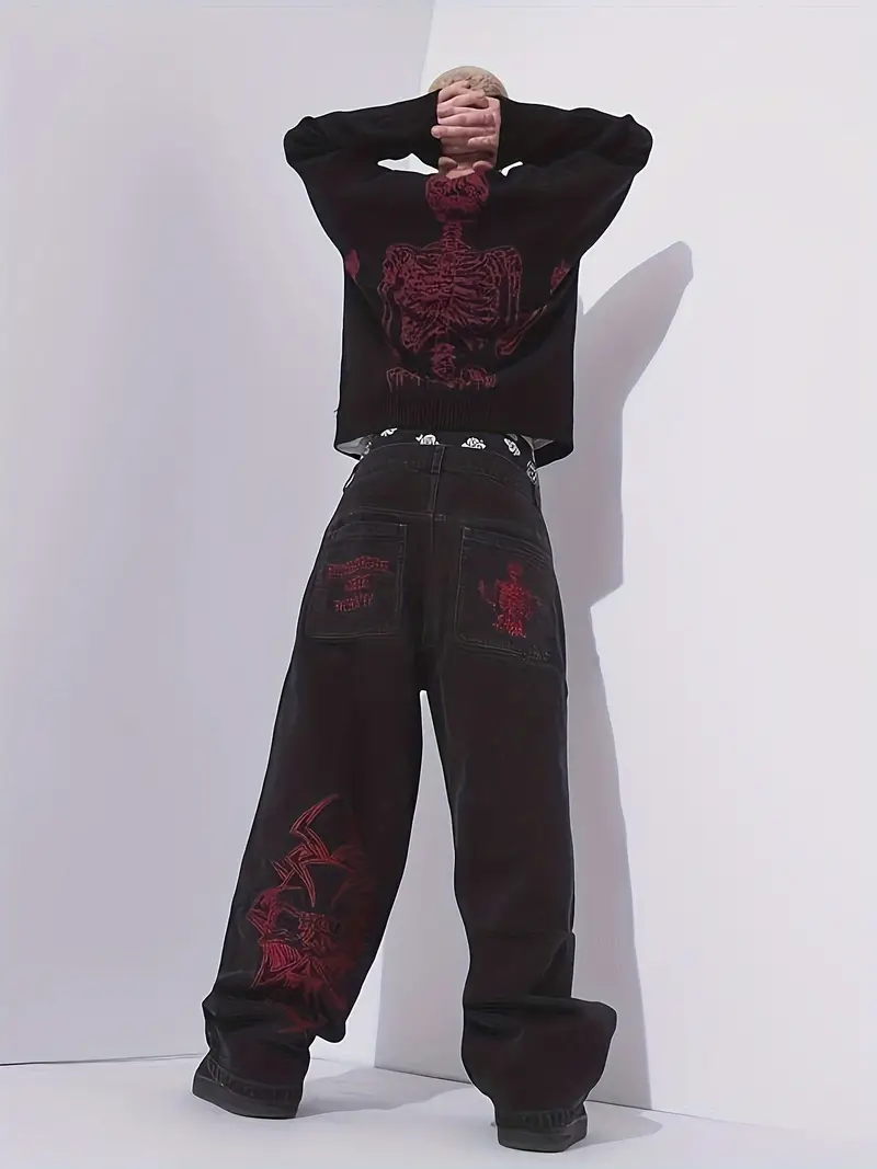 Maksymilian® | Casual Embroidery Jeans For Men - Image 13