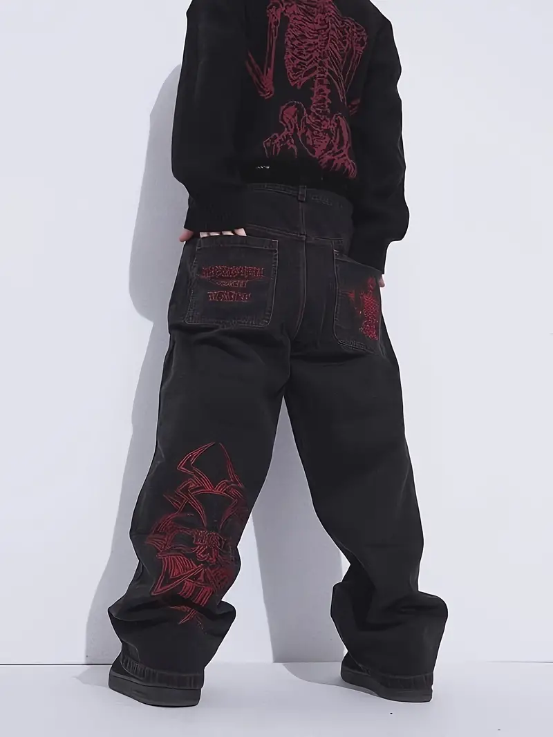 Maksymilian® | Casual Embroidery Jeans For Men - Image 7