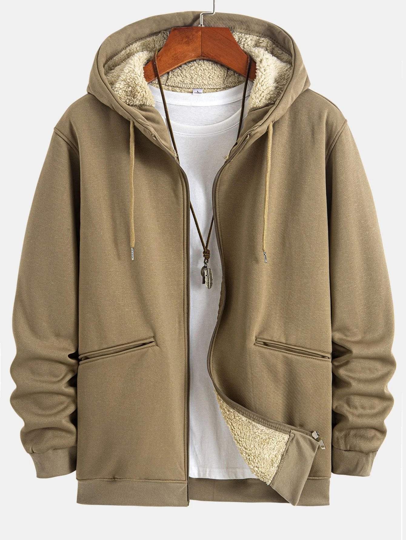 Malachi | Teddy Lined Zip Up Hoodie