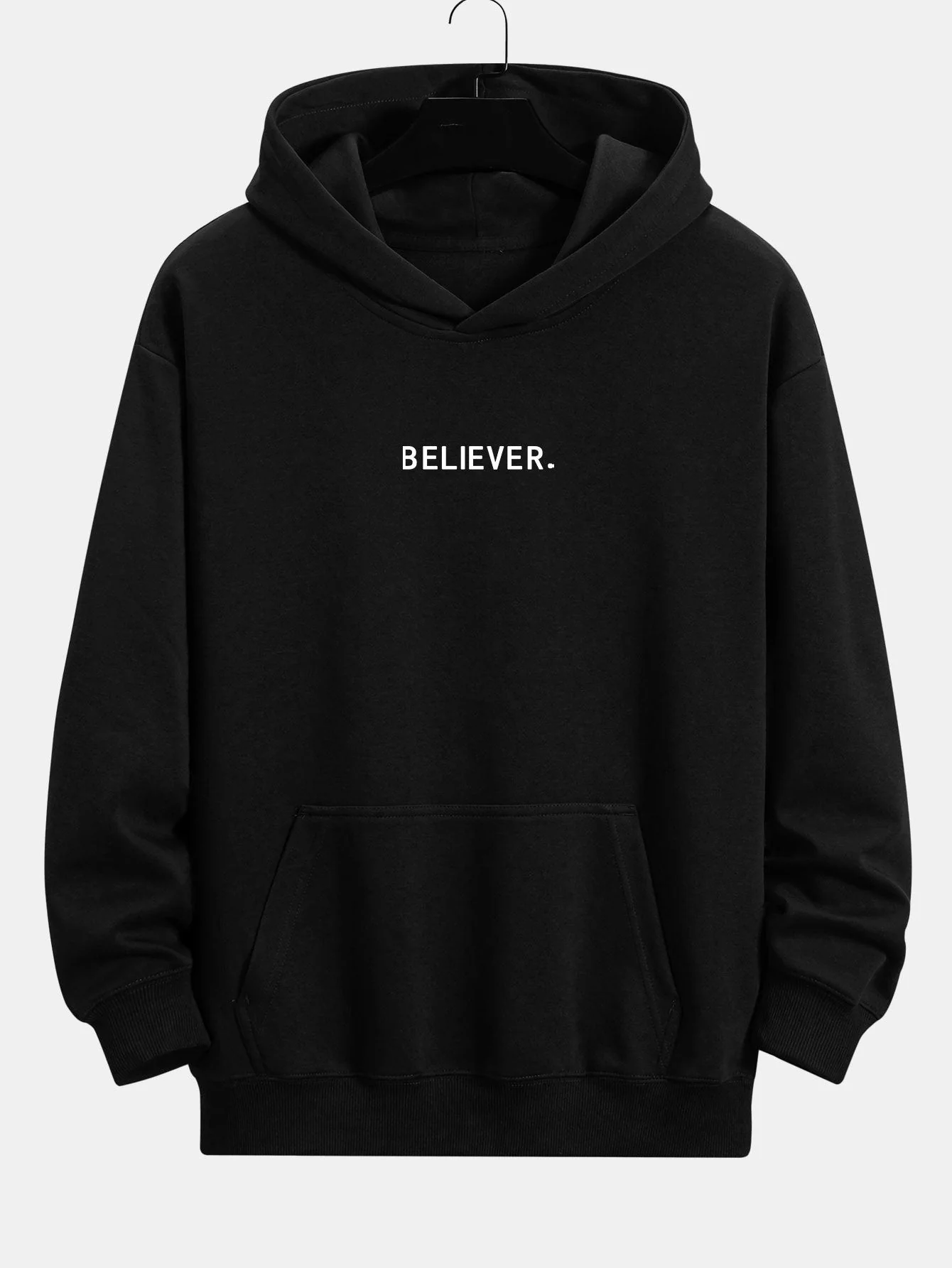 Malik | Believer Print Relax Fit Hoodie - Image 3