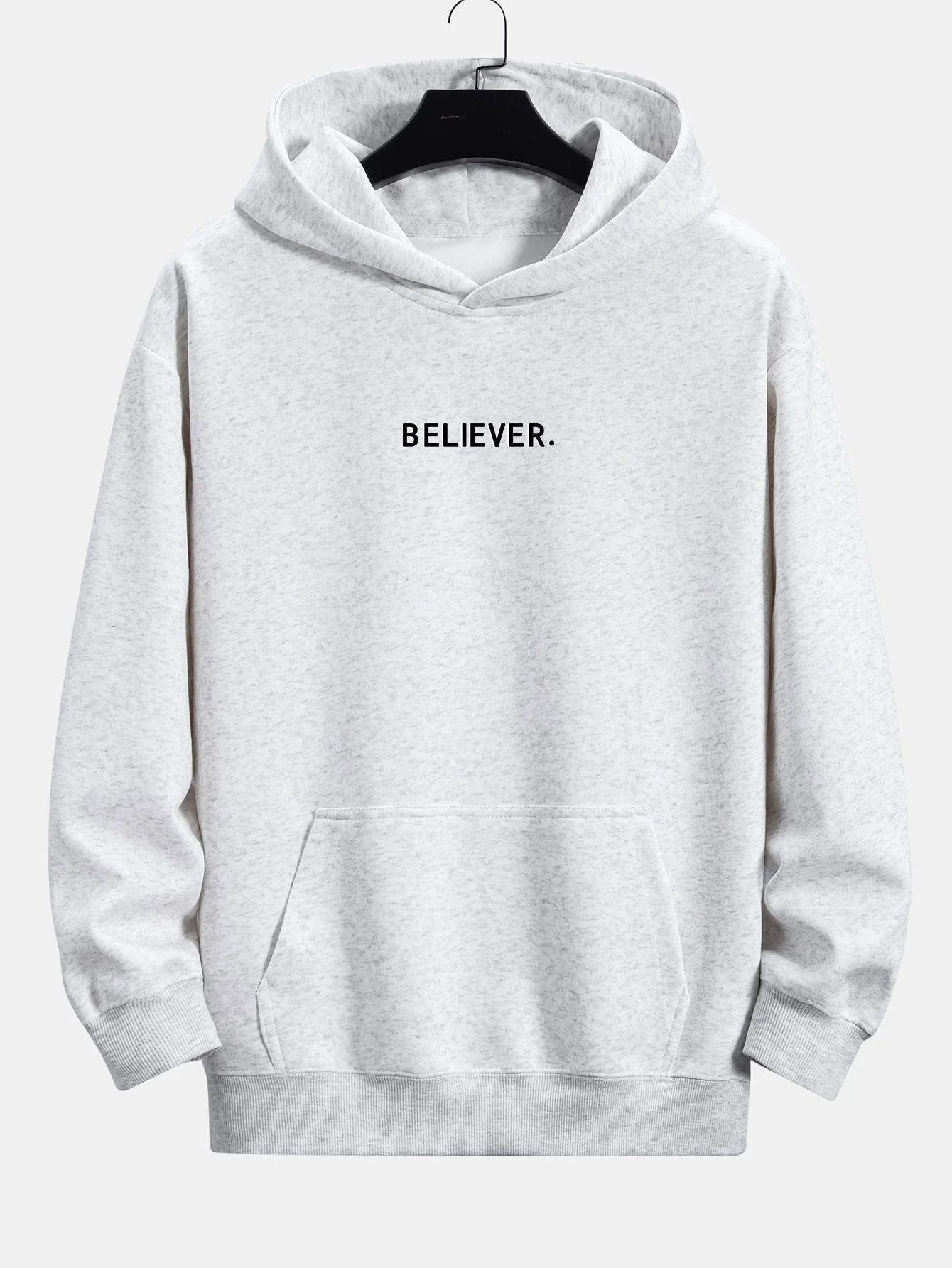 Malik | Believer Print Relax Fit Hoodie - Image 4
