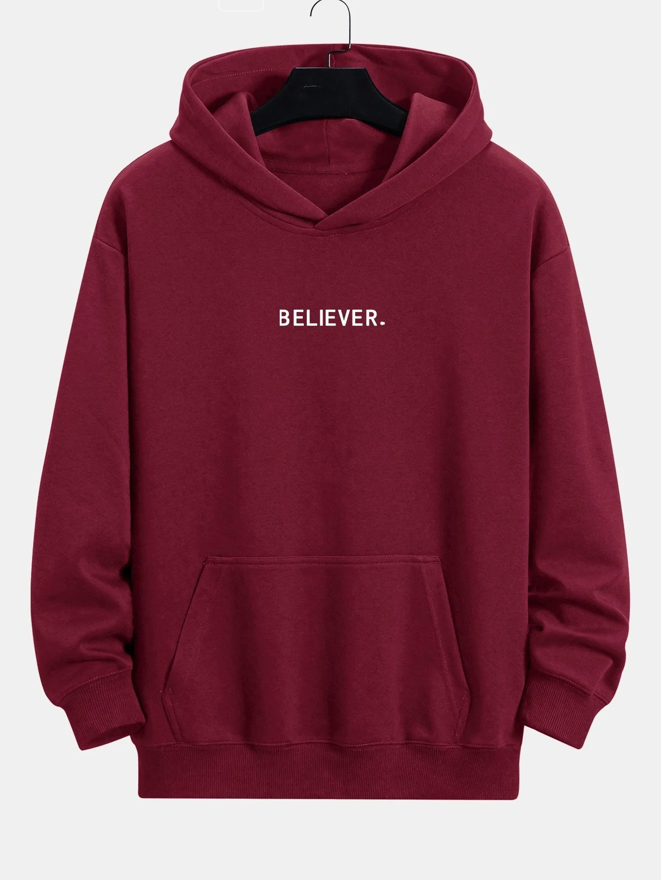 Malik | Believer Print Relax Fit Hoodie - Image 7