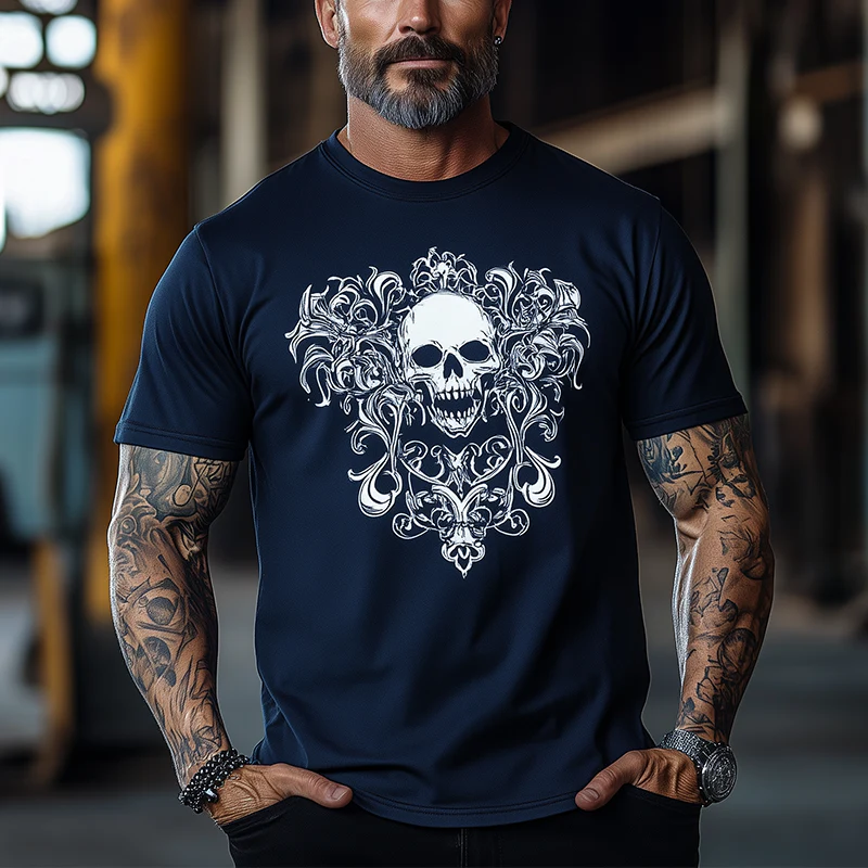 Marc | Men'S Summer Fashion Cotton Blended Printed Short-Sleeved T-Shirt - Image 2