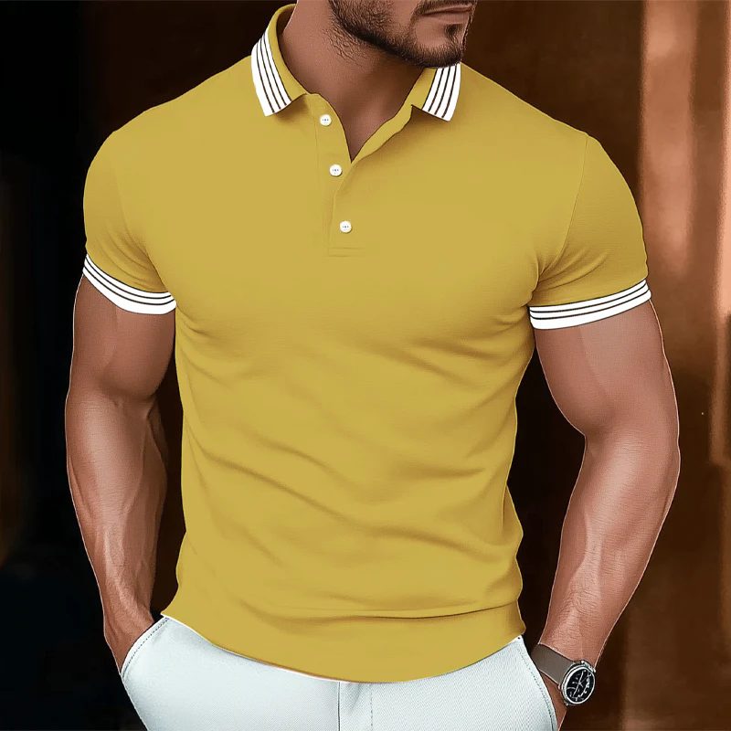 Marco | Men'S Basic Business Stitching Cotton Short Sleeve Polo Shirt - Image 4