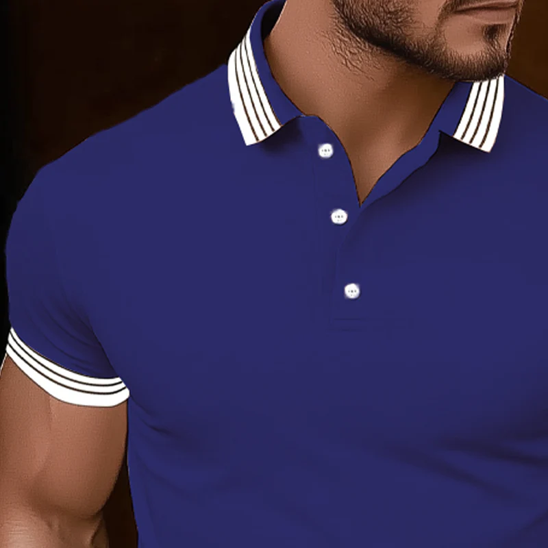 Marco | Men'S Basic Business Stitching Cotton Short Sleeve Polo Shirt - Image 6
