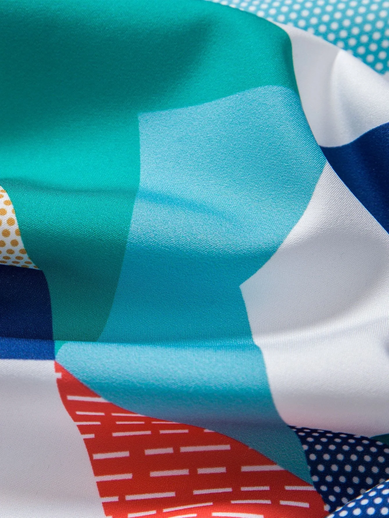 Mario® | Color Block Geometric Print Shirt - Image 6