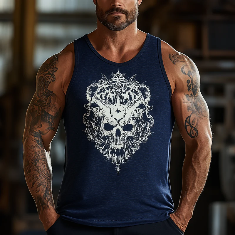 Mark | Men'S Summer Fashion Cotton Blend Printed Tank Top - Image 3