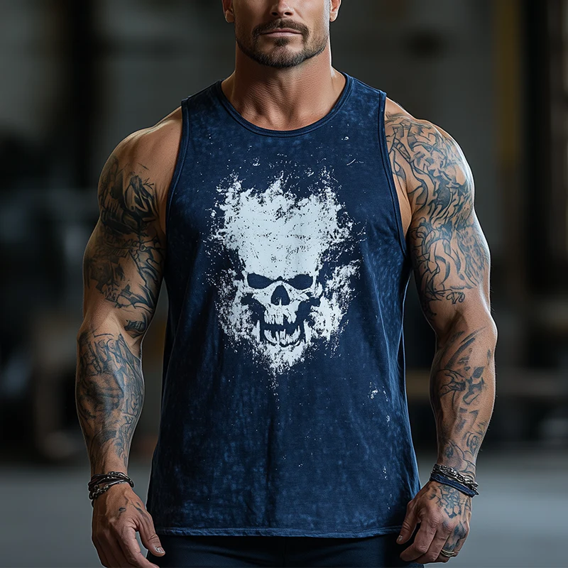 Mark | Men'S Summer Fashion Cotton Blend Printed Tank Top - Image 4