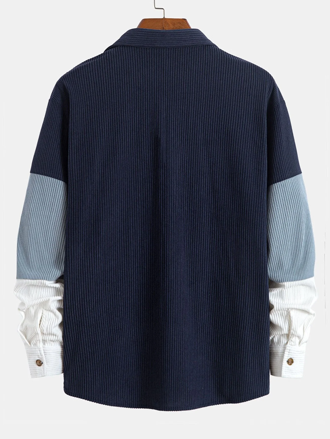 Martín® | Color Block Corduroy Shirt With Pockets - Image 2