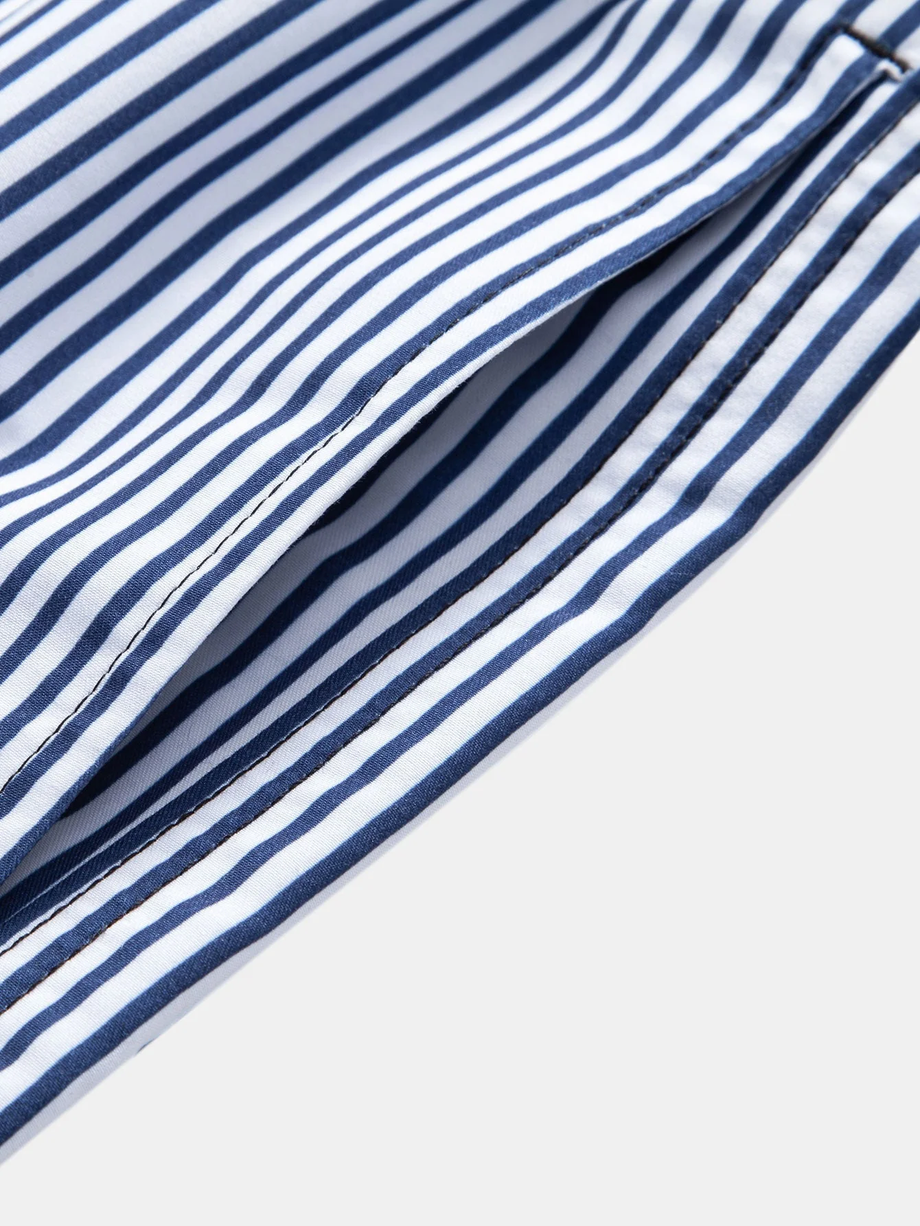 Martín® | Textured Stand Collar Shirt & Stripe Print Swim Shorts - Image 7