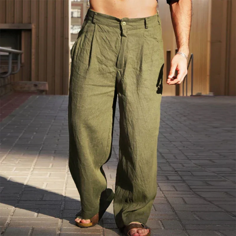 Martin | Wide-leg linen pants - Image 4