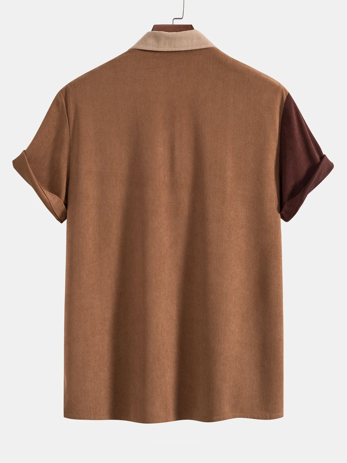 Mateo® | Color Block Corduroy Polo Shirt - Image 2
