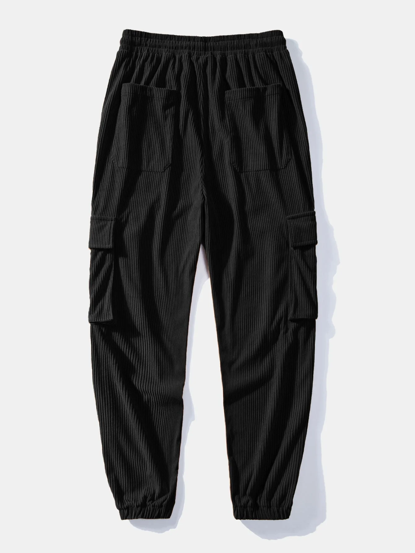 Matías® | Long Sleeve T-Shirt With Curved Hem In Geometric Jacquard & Cargo Joggers In Corduroy With Drawstring - Image 7