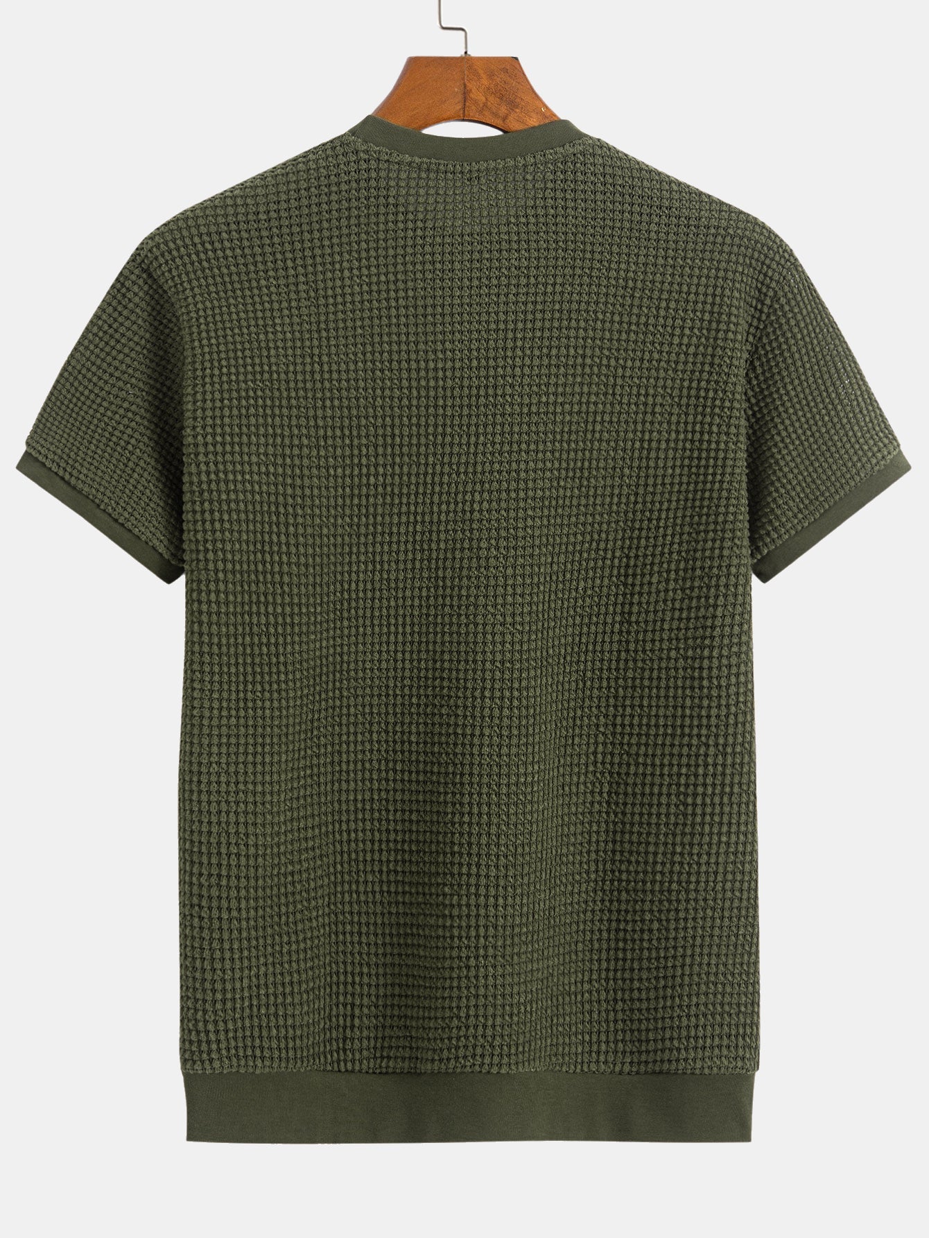 Mauricio® | Short Sleeve Waffle Ribbed Hem T-Shirt - Image 2