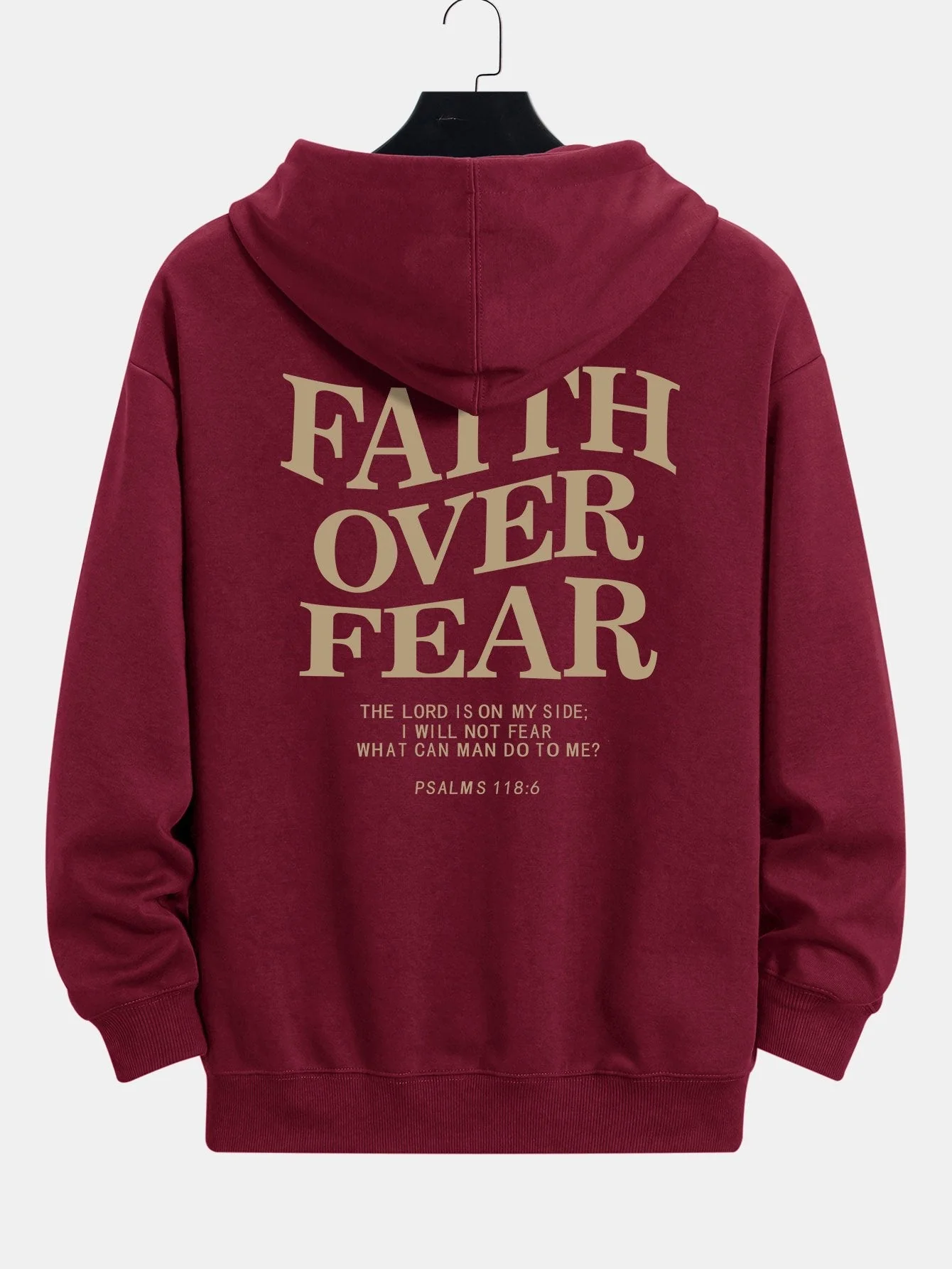 Maximus | Faith Over Fear Print Relax Fit Hoodie - Image 18