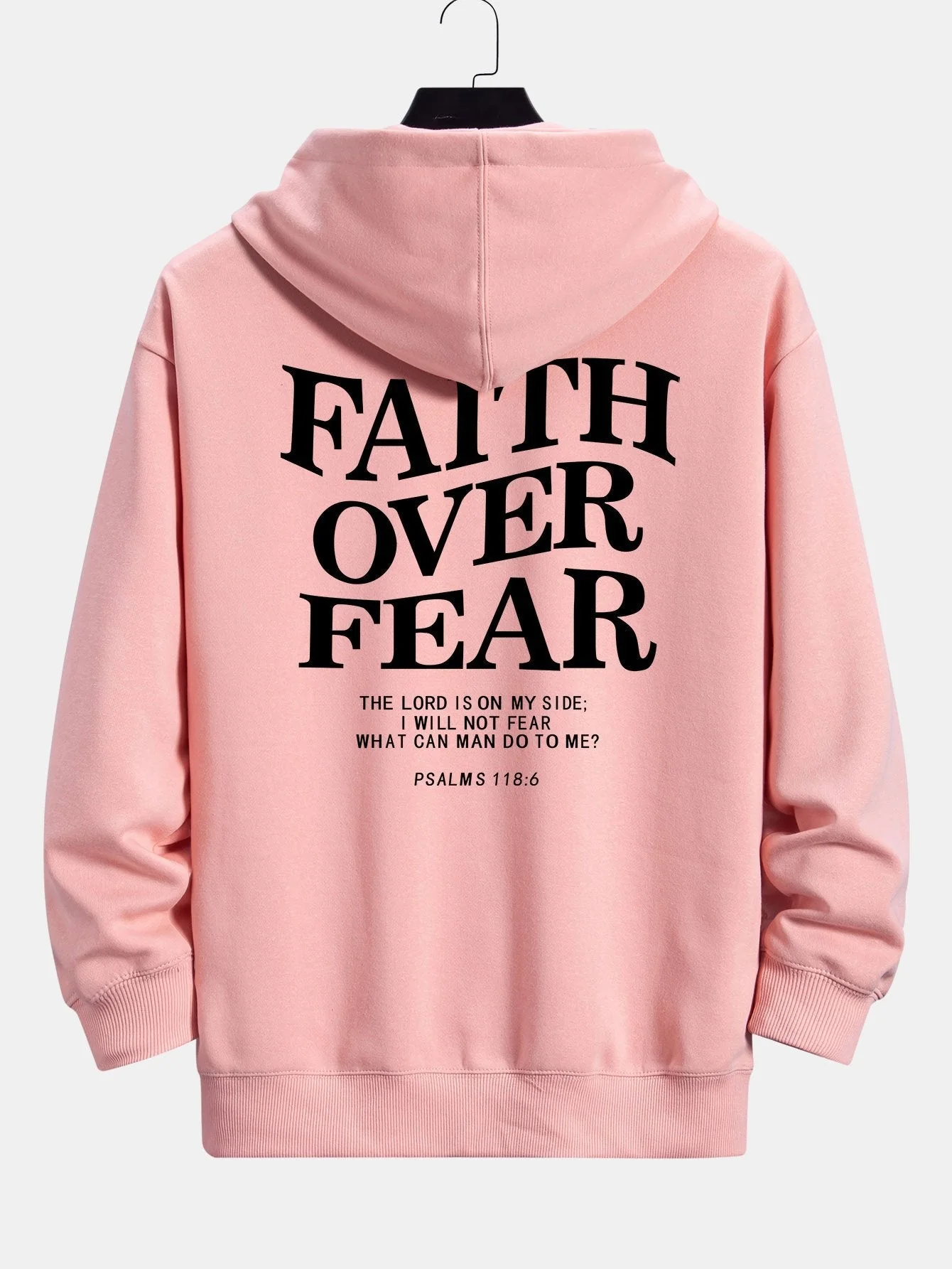 Maximus | Faith Over Fear Print Relax Fit Hoodie - Image 7