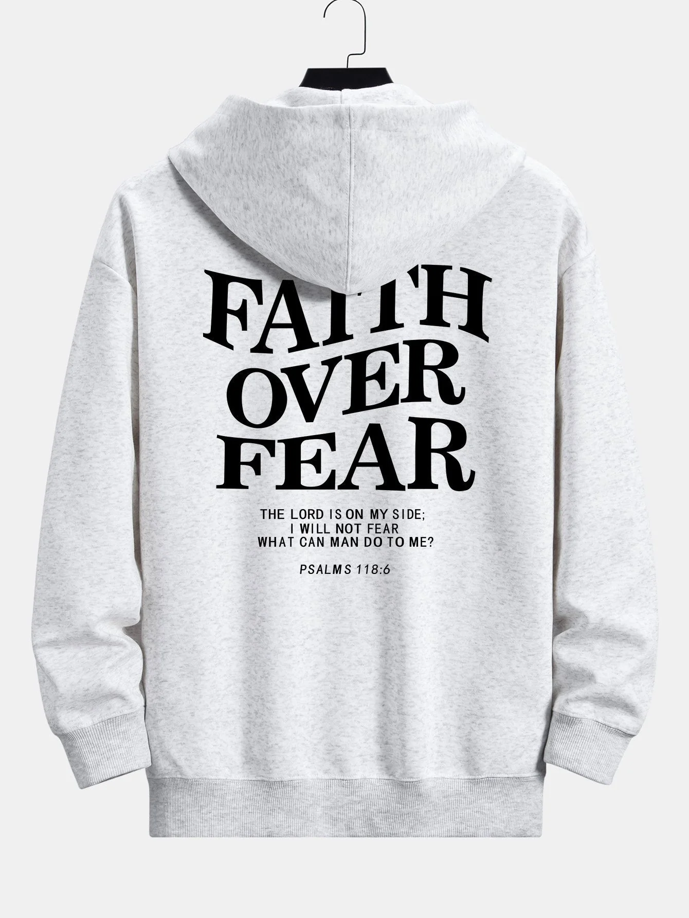 Maximus | Faith Over Fear Print Relax Fit Hoodie - Image 9