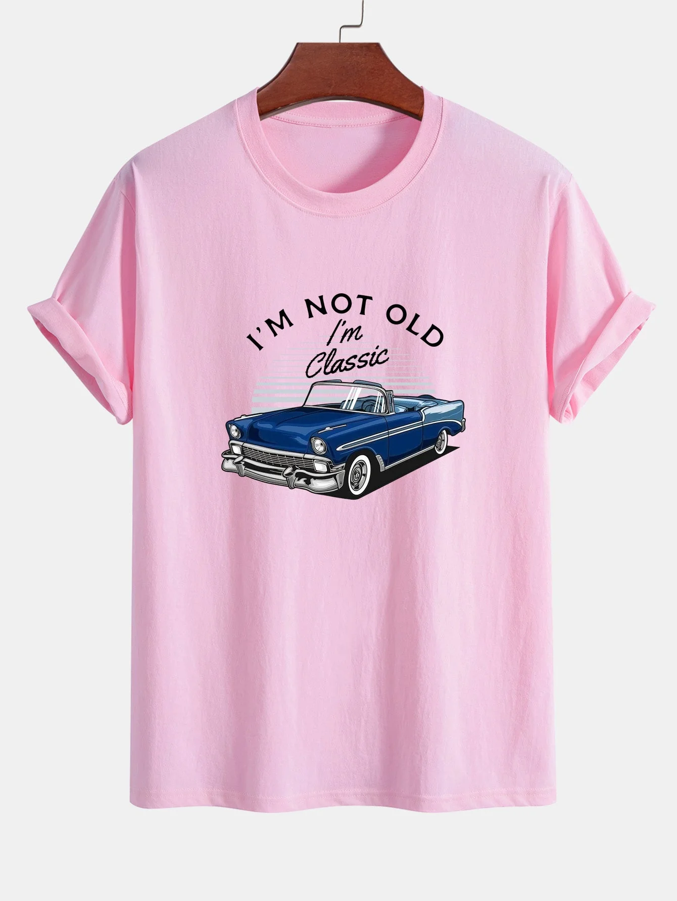 Mencio® | Car Slogan Print Cotton T-Shirt - Image 11