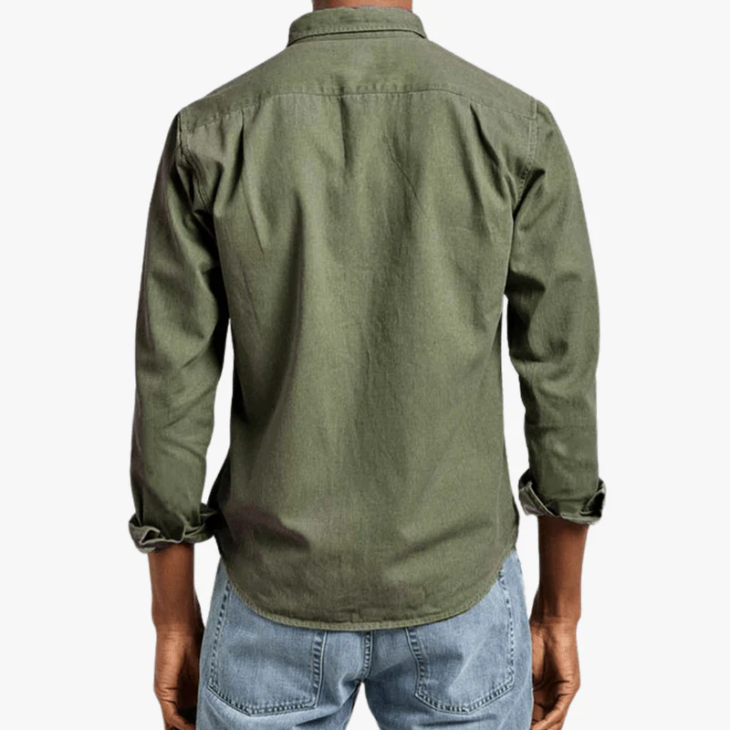 Merlín | Long Sleeve Cotton Shirt for Men - Image 4