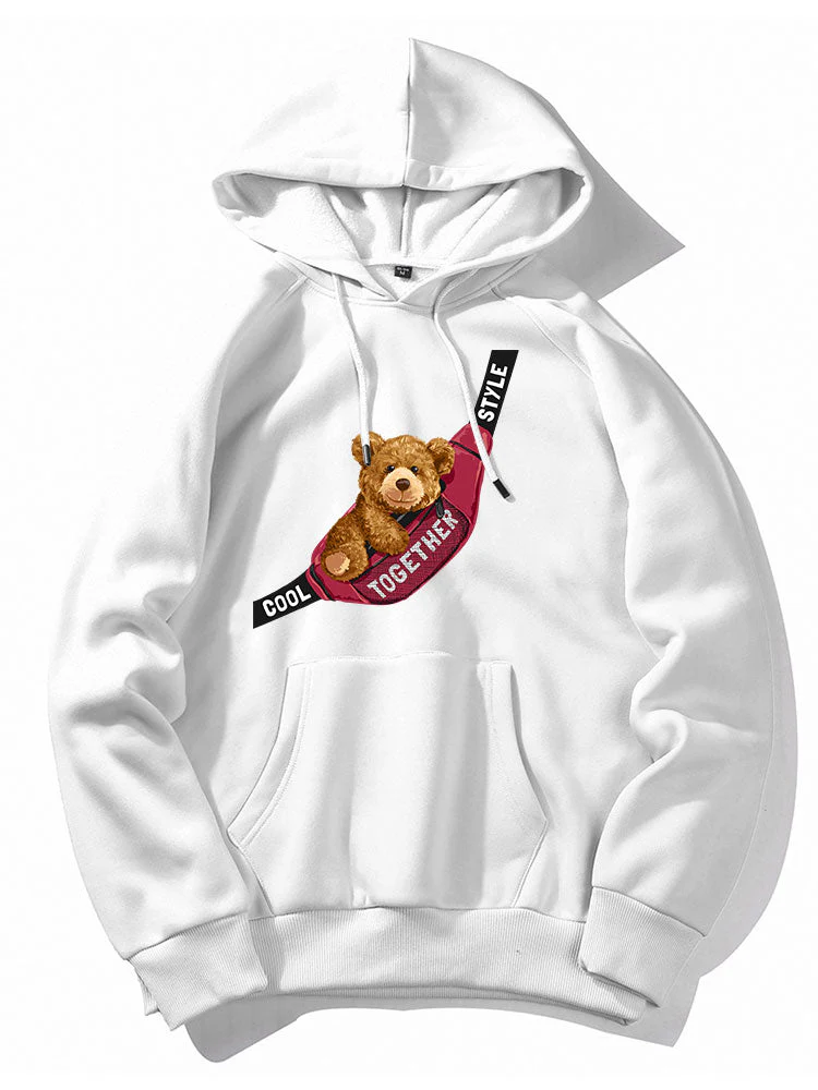 Mica | Shoulder Bag Bear Print Hoodie - Image 14