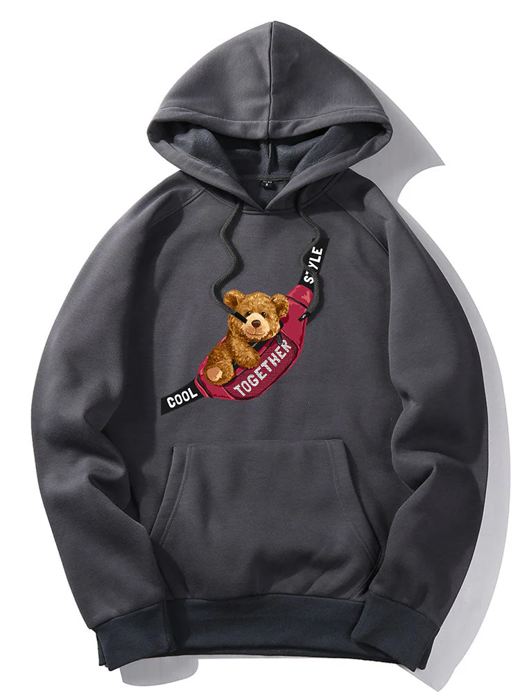 Mica | Shoulder Bag Bear Print Hoodie - Image 17