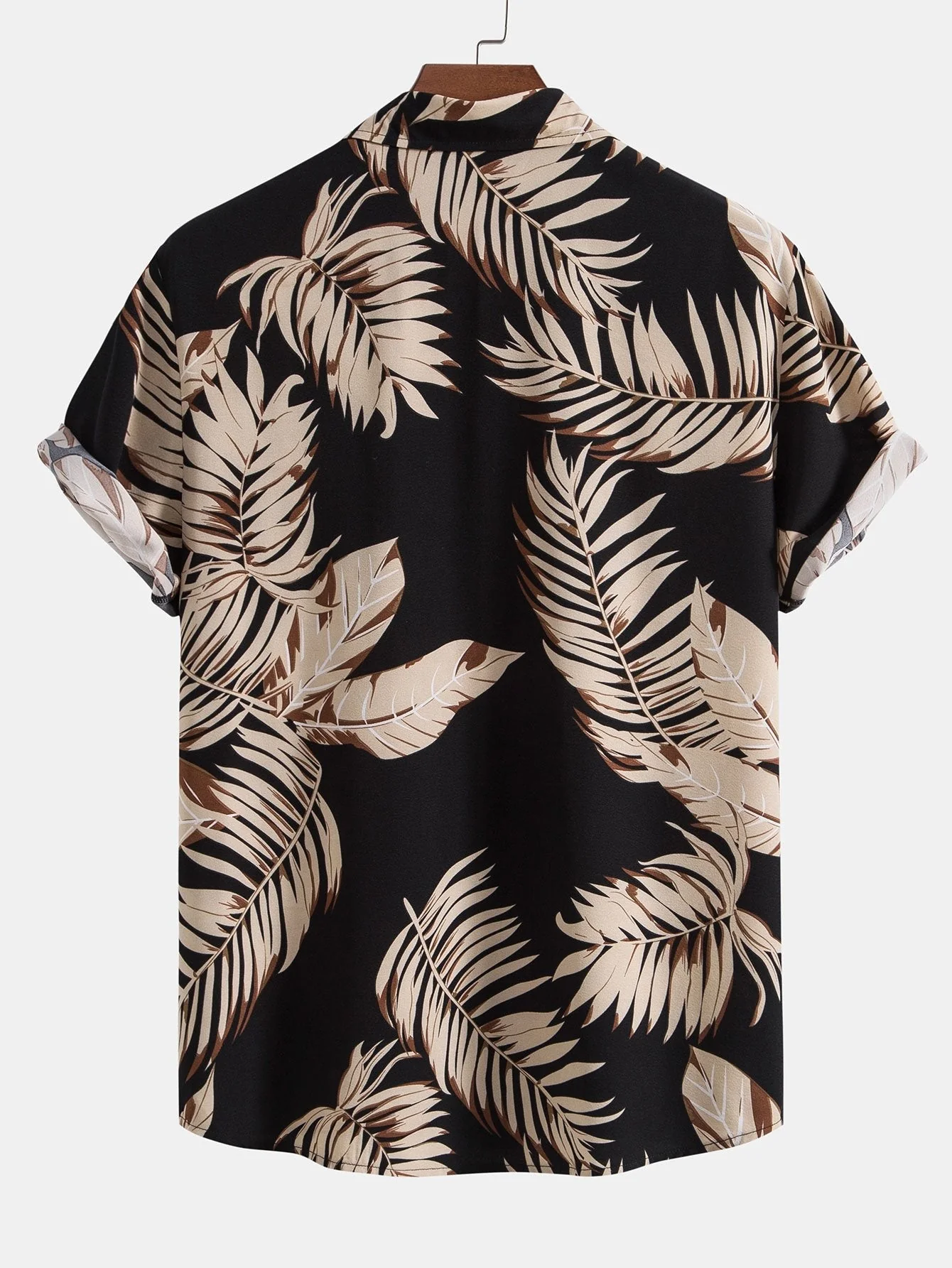 Micah® | Tropical Print Shirt & Textured Cotton 5" Shorts - Image 3