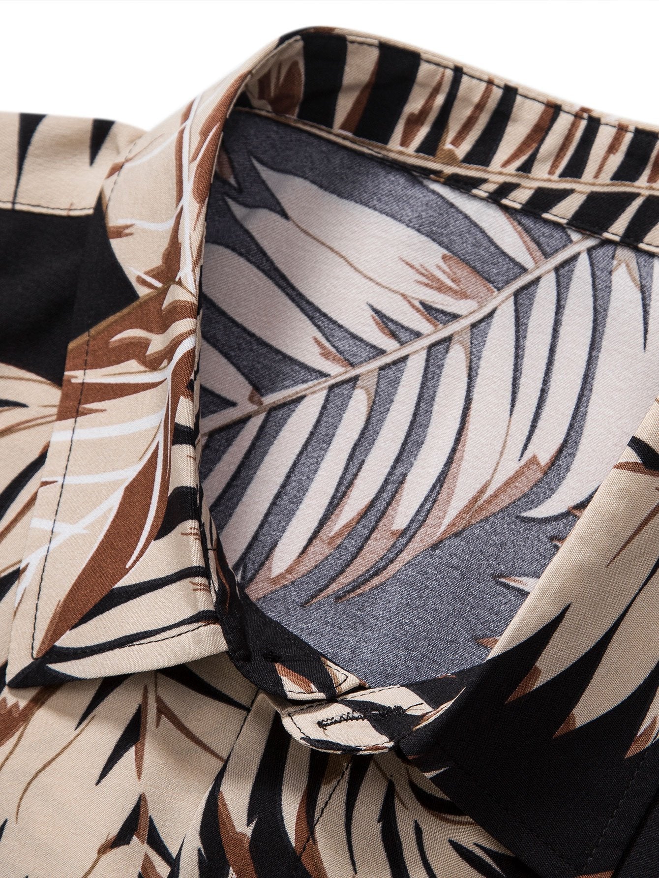 Micah® | Tropical Print Shirt & Textured Cotton 5" Shorts - Image 6