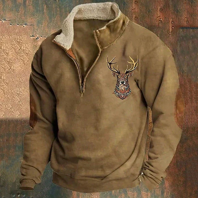 Michel | Sweater with deer detail