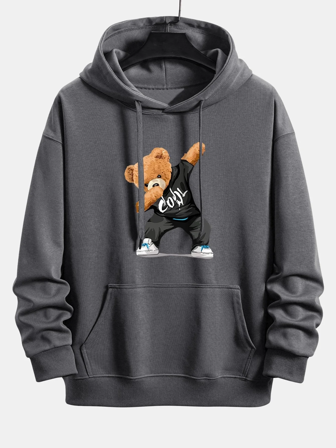 Mickey | Cool Bear Print Relax Fit Hoodie - Image 2