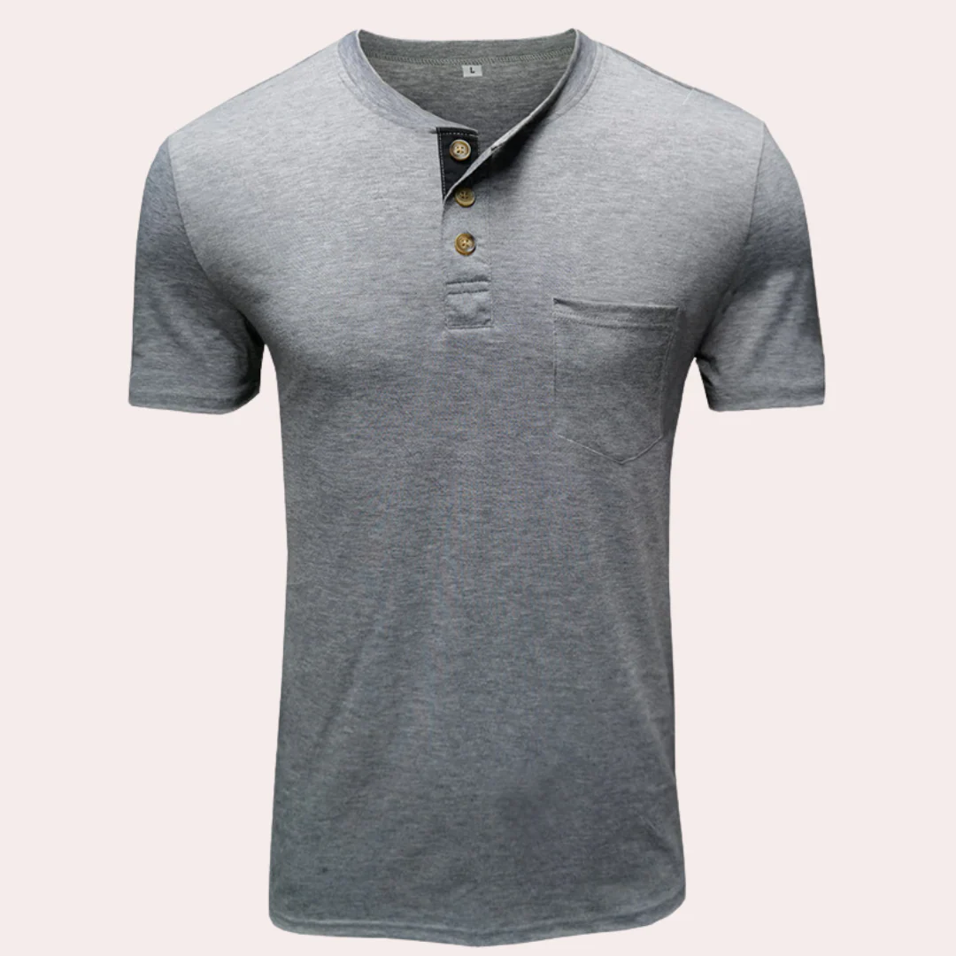 Miles® | Men's Elegant Button-Down T-Shirt - Image 8
