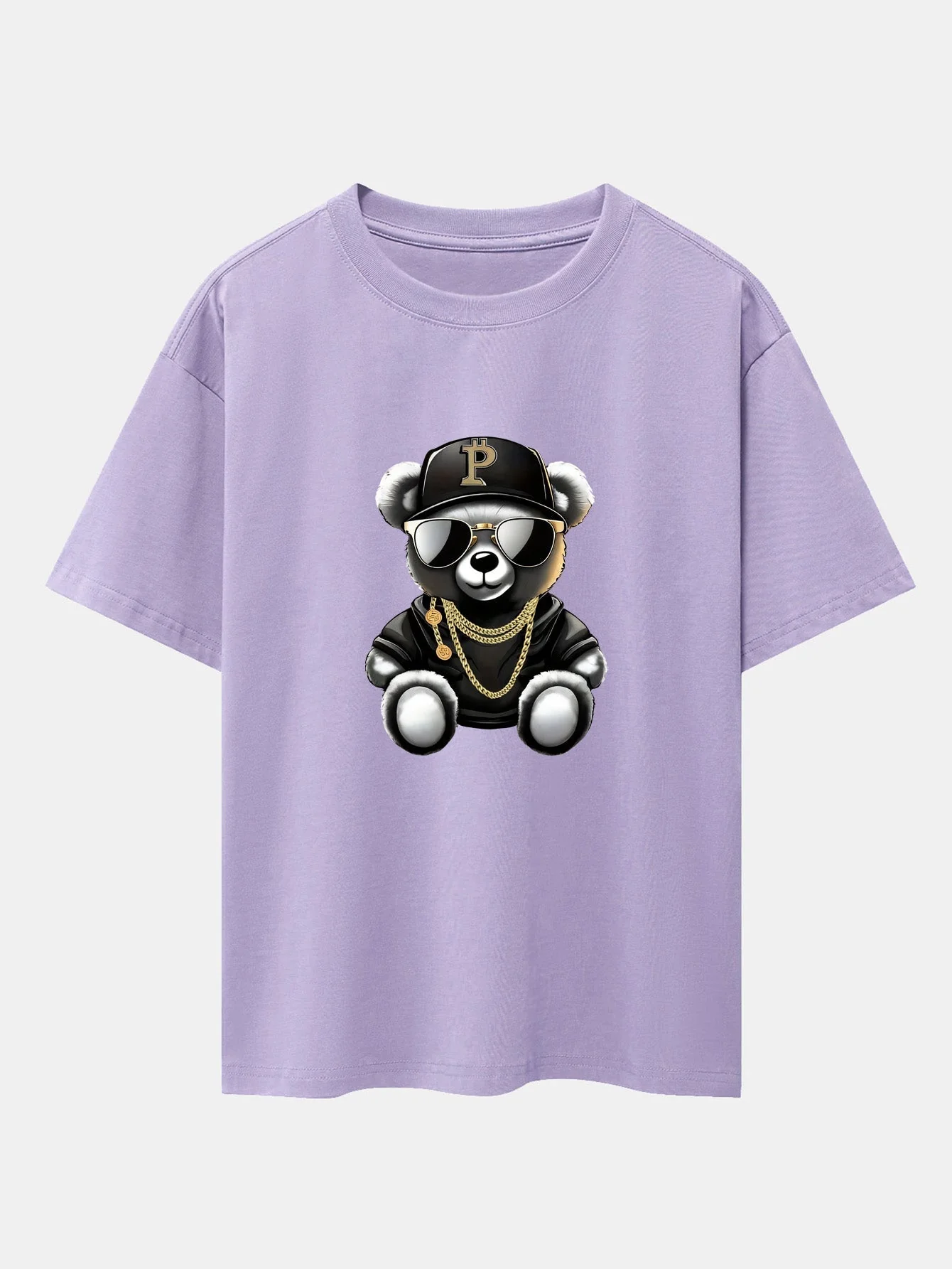 Miqueas® | Hip Hop Bear Print Drop Shoulder Oversize T-Shirt - Image 15