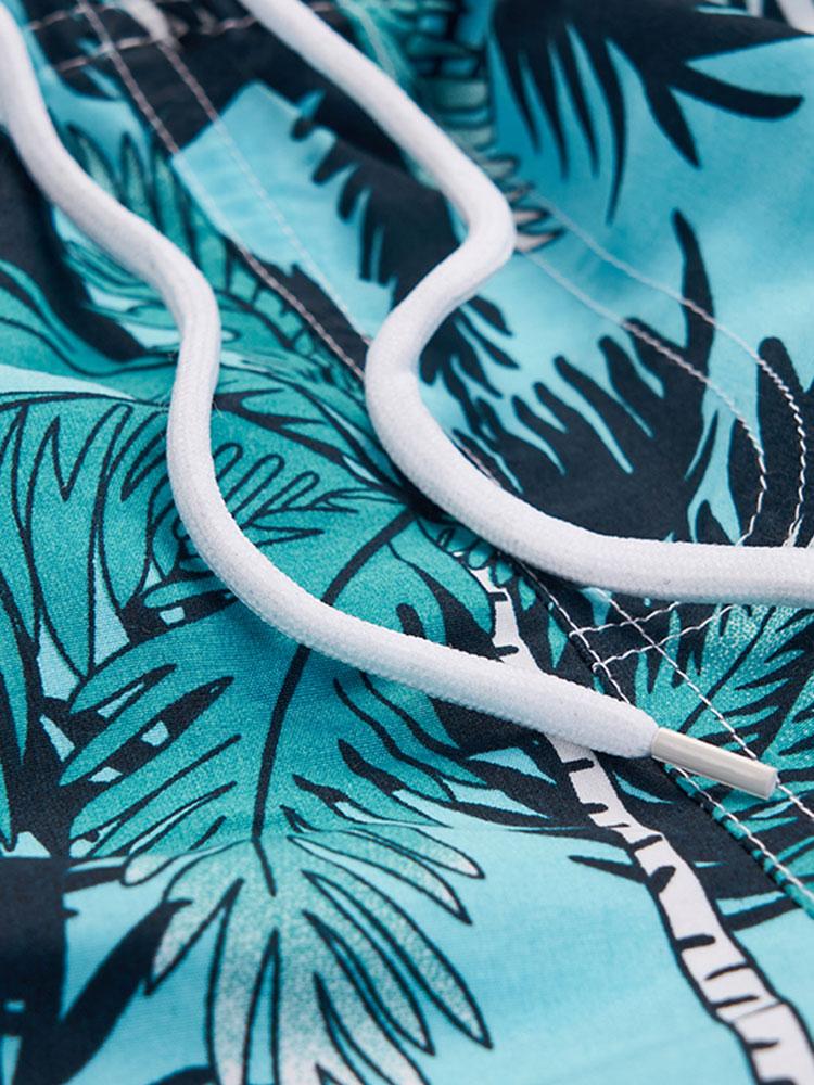 Muhammad® | Tropical Print Button Up Shirt & Tropical Print Swim Shorts - Image 10