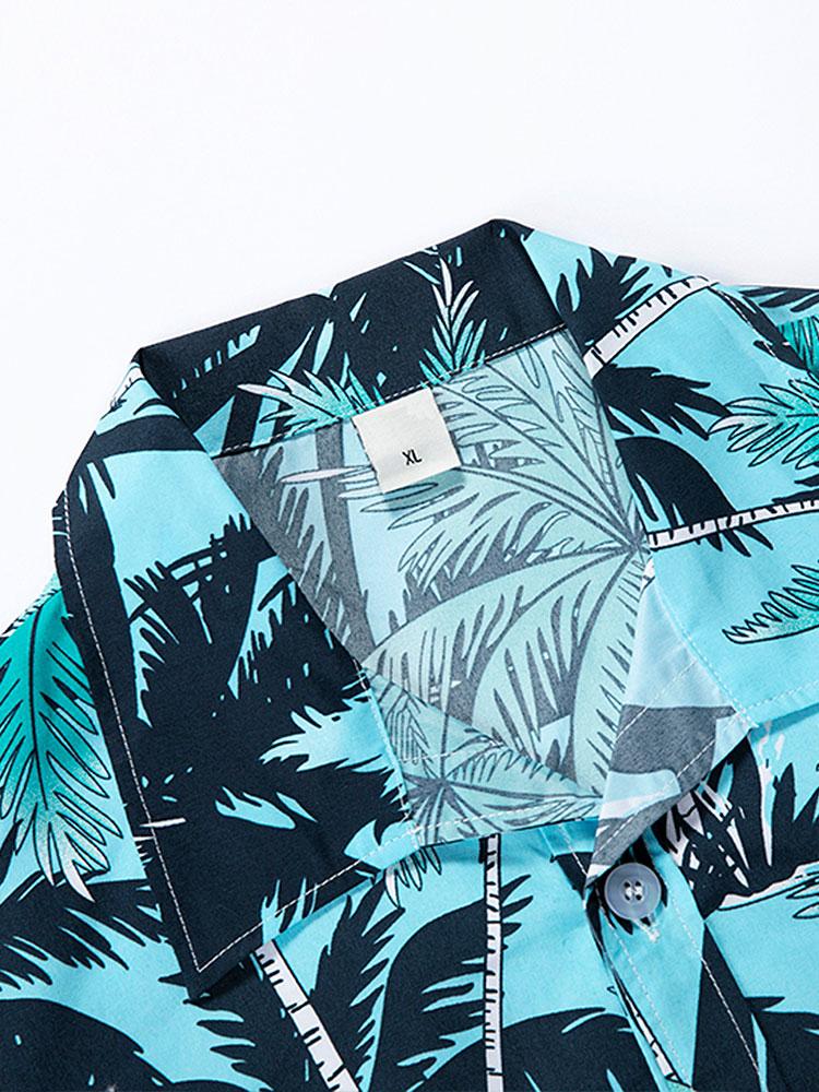 Muhammad® | Tropical Print Button Up Shirt & Tropical Print Swim Shorts - Image 6