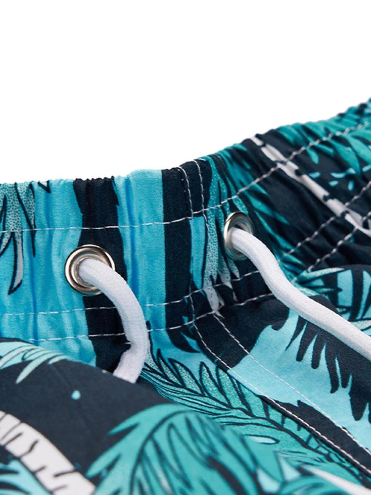 Muhammad® | Tropical Print Button Up Shirt & Tropical Print Swim Shorts - Image 9