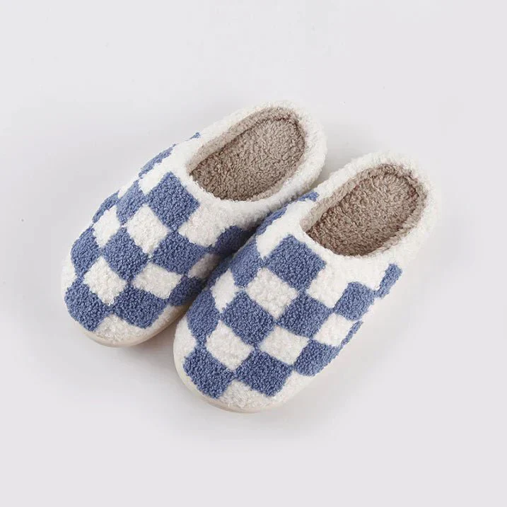 Nabil® | Unisex Slippers With Checked Pattern - Image 3