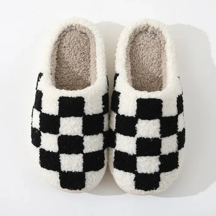 Nabil® | Unisex Slippers With Checked Pattern - Image 4