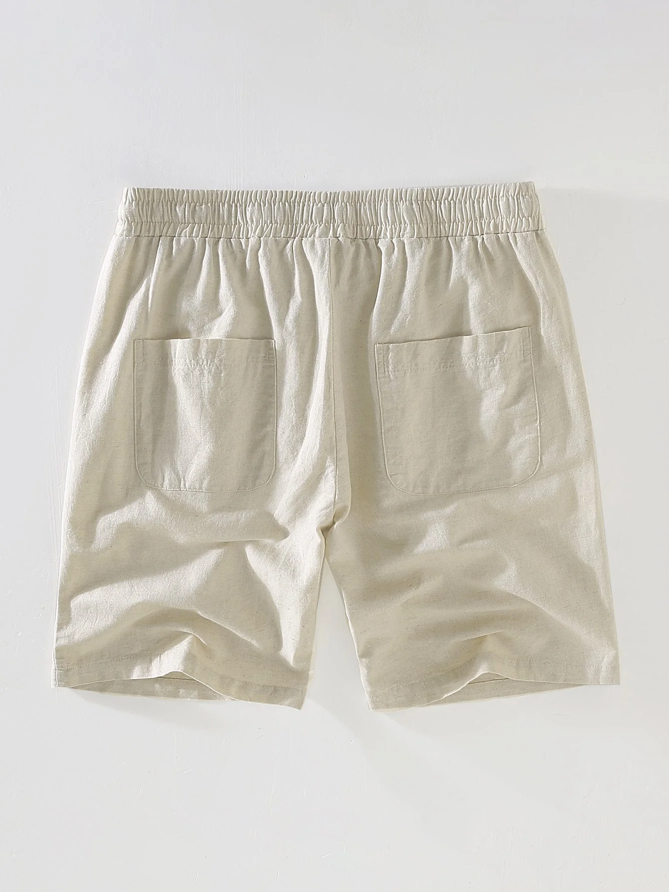 Narciso® | Short Sleeve Stand Collar Shirt & Linen Drawstring Shorts - Image 14