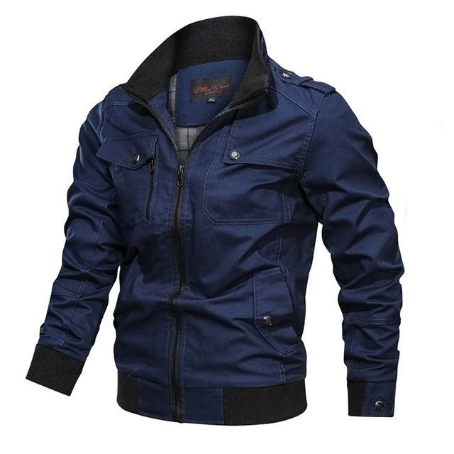 Naser | Timeless transitional jacket with zipper - Image 3