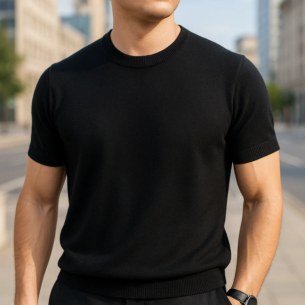 Neal® | Luxury Wool Cashmere T-Shirt - Image 5