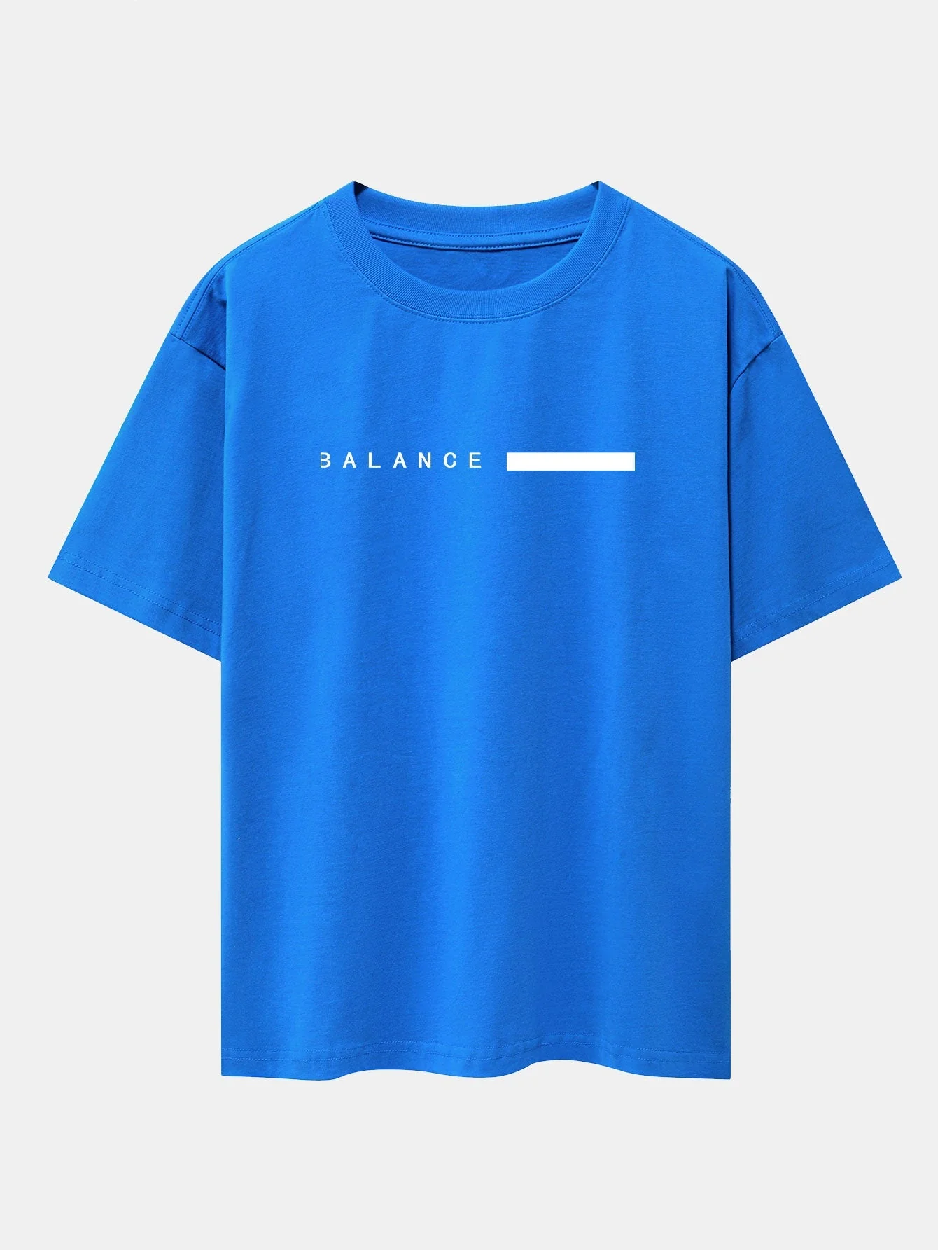 Nereo® | Balance Stripe Print Drop Shoulder Oversize T-Shirt - Image 12