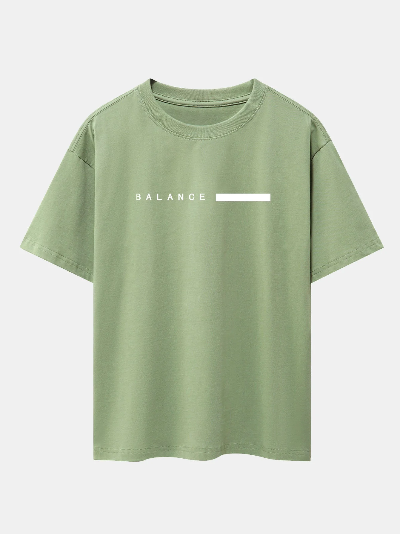 Nereo® | Balance Stripe Print Drop Shoulder Oversize T-Shirt - Image 13