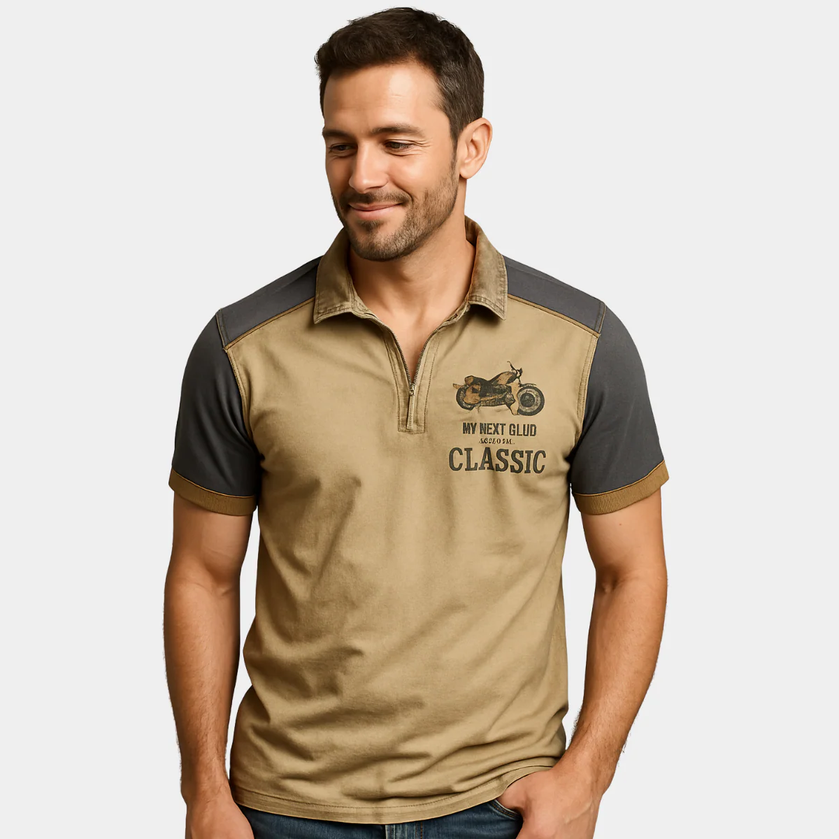 Neville® | Vintage Motorcycle Style Polo