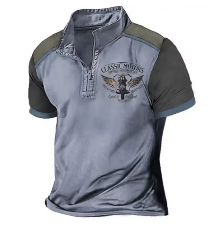Neville® | Vintage Motorcycle Style Polo - Image 5