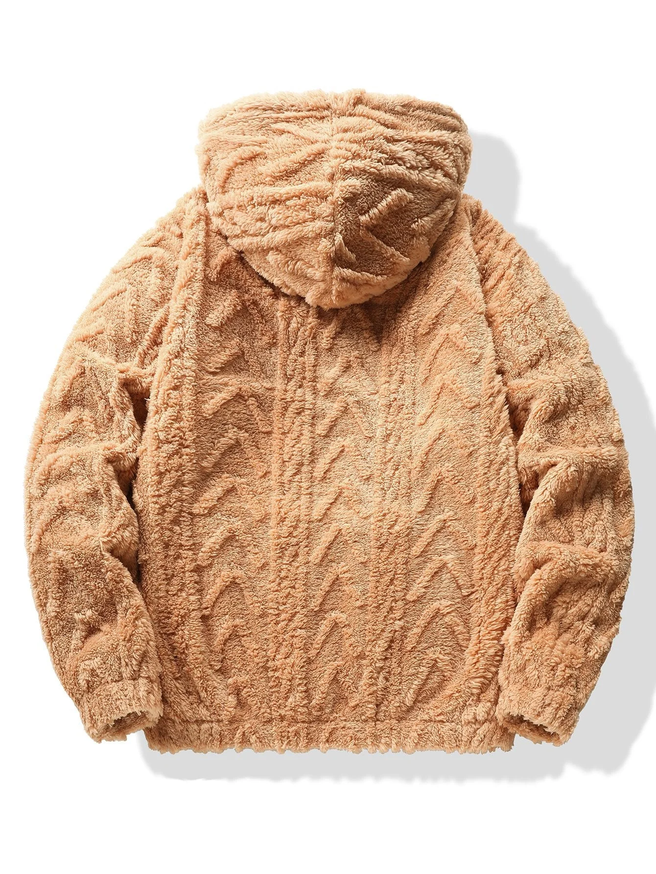 Newton | Geometric Jacquard Teddy Hoodie - Image 6
