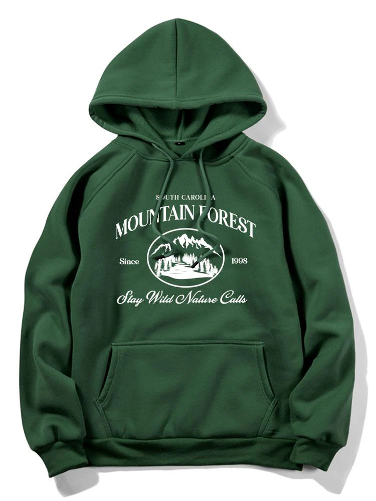 Niall | Mountain Slogan Print Hoodie - Image 10