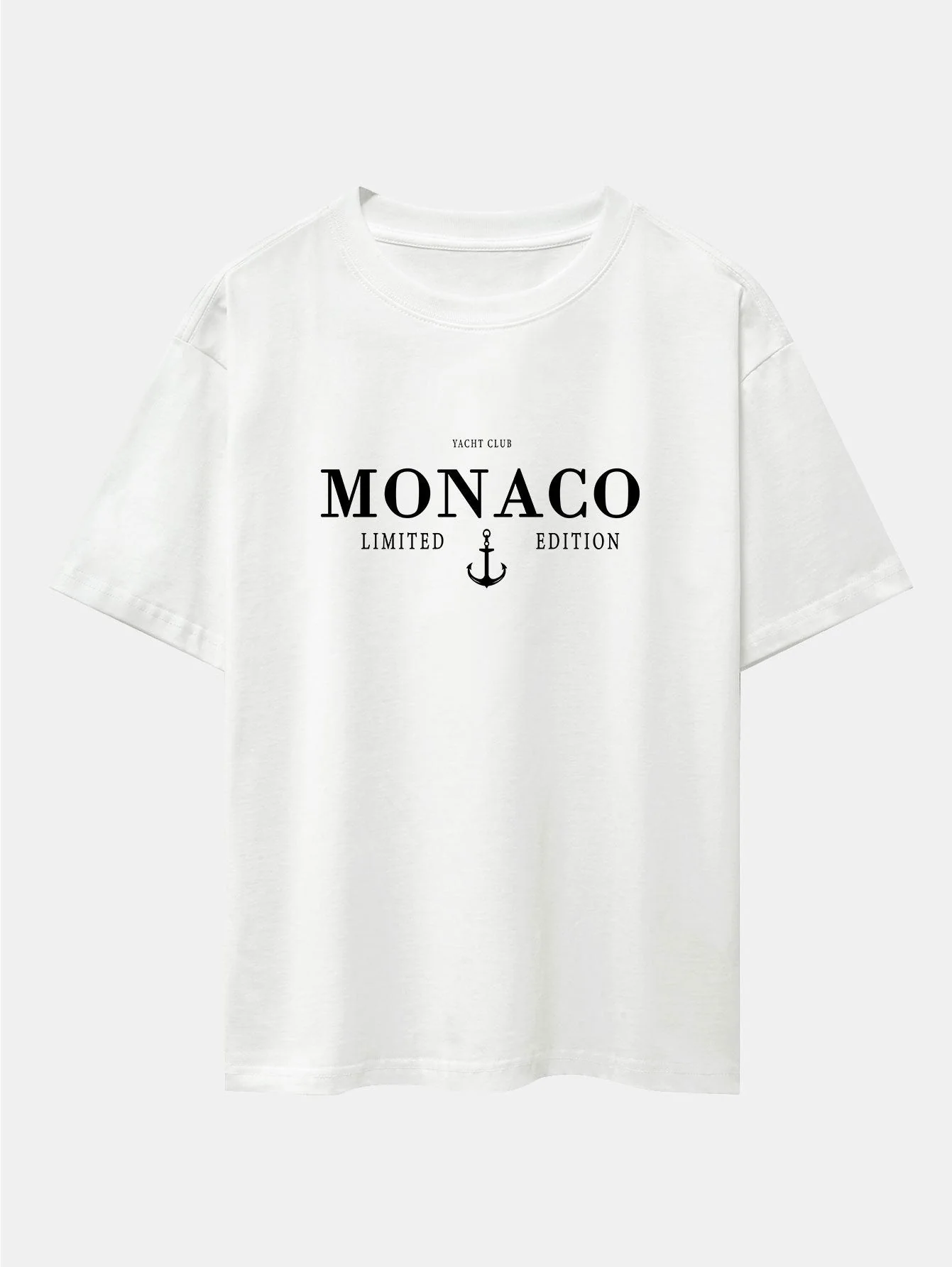 Nicandro® | Monaco Slogan Print Drop Shoulder Oversize T-Shirt & Straight Leg Corduroy Pants - Image 5