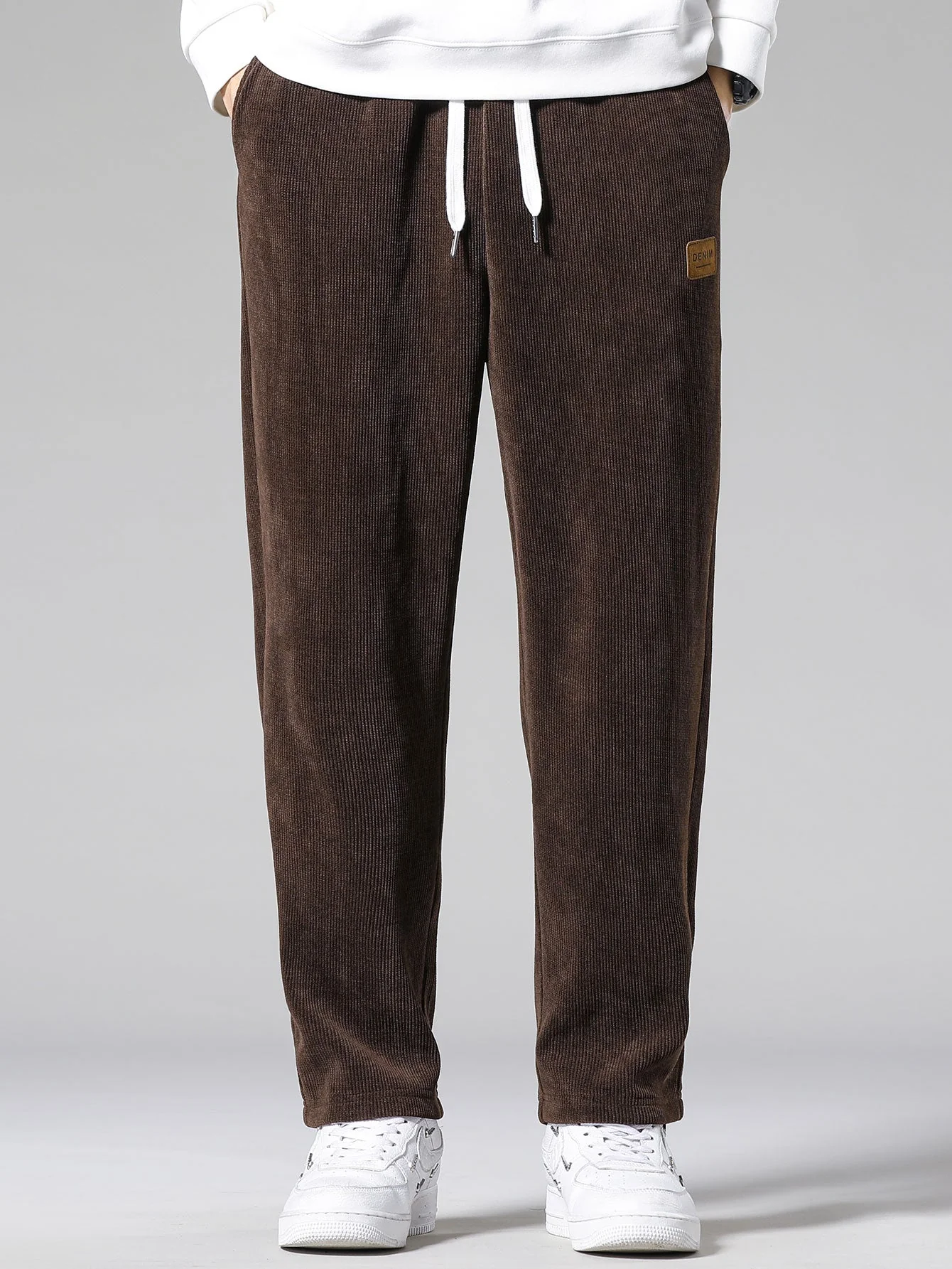 Nicandro® | Monaco Slogan Print Drop Shoulder Oversize T-Shirt & Straight Leg Corduroy Pants - Image 8