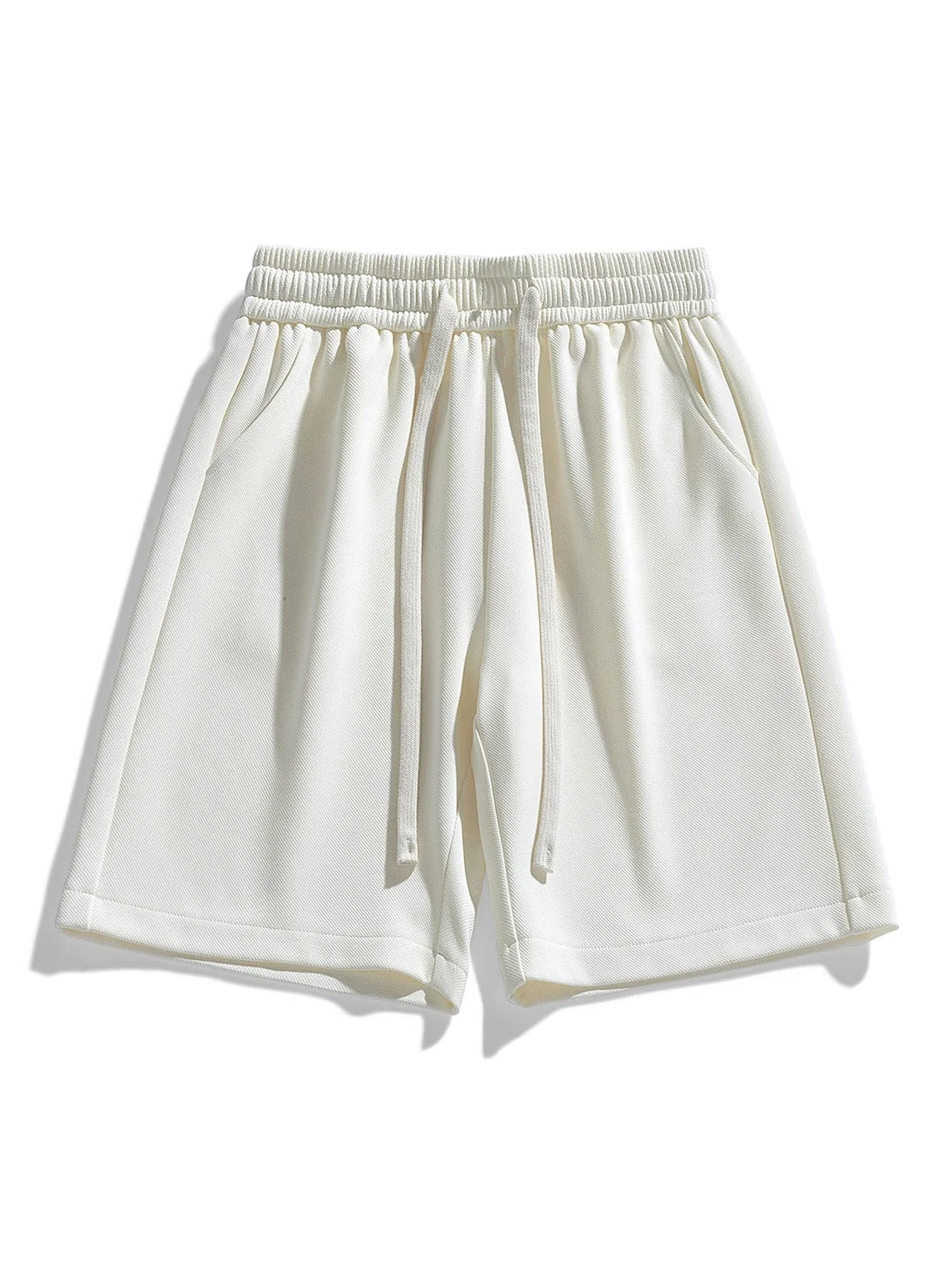 Nicanor | Basic Textured Drawstring Shorts - Image 22