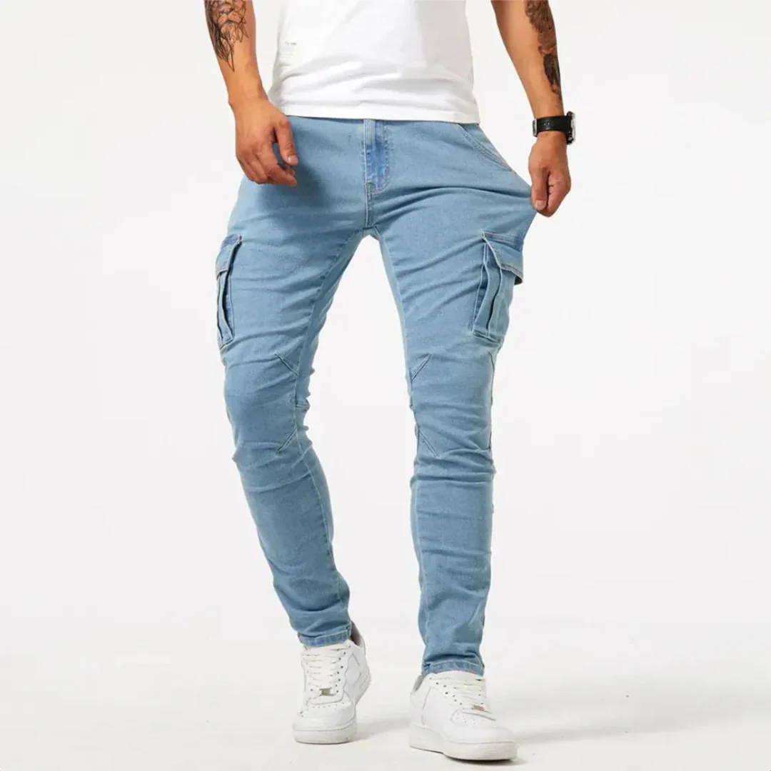 Nicanor | Flex Denim Cargo Skinny Jeans - Image 6